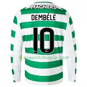Divisa di Calcio Celtic Dembele 10 Prima 2018/2019 Manica Lunga